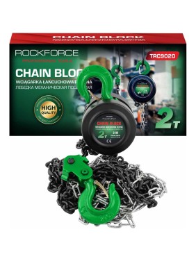 Механическая подвесная лебедка с фиксацией цепи натяжения Rockforce 2т RF-TRC9020(16937)