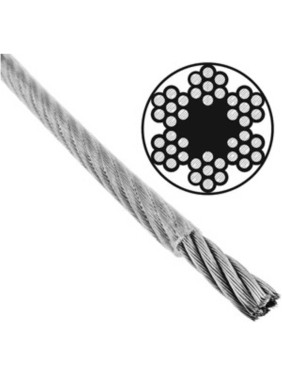 Трос для растяжки в оплетке BlackWeld _4/5 мм (200м) ПВХ DIN3055 144983