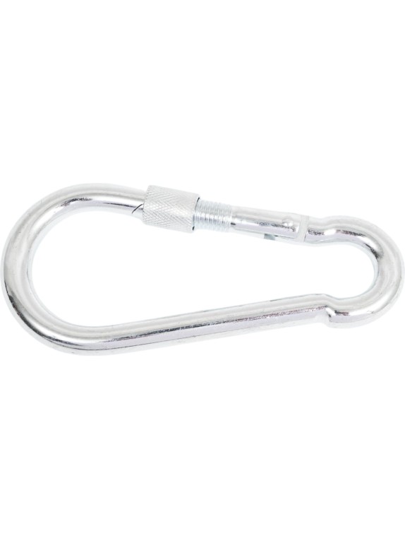 Карабин с фиксатором STEELREX DIN 5299D, цинк, 12 мм, упаковка 1 шт. 0526012000W100000110