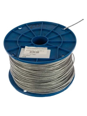 Трос для растяжки в оплетке BlackWeld 2/3 мм 200м ПВХ DIN3055 144981
