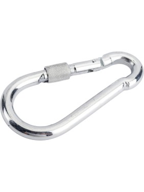 Карабин с фиксатором BlackWeld 9 мм, цинк, DIN 5299D 50 шт. 144943