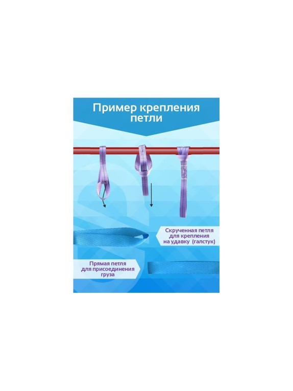 Комплект универсальных петель для крепления САМСОН 25 мм 1000 кг - 1 м 5 шт 0103000124243