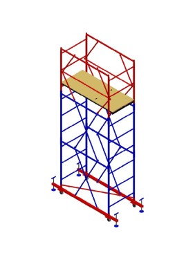 Вышка-тура Мега Мега-1 Профи Н=3,8 м 555