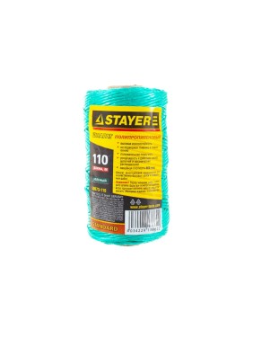 Полипропиленовый шпагат 110 м зеленый STAYER 50073-110