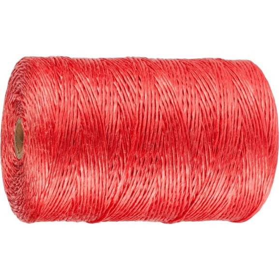Шпагат Зубр многоцелевой полипропиленовый, красный, 1200текс, 110м 50039-110