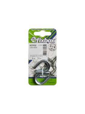 Коуш Fixbox DIN 6899 5 мм белый цинк 029660