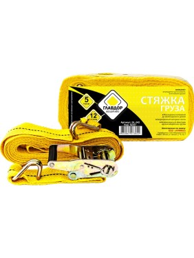 Стяжка груза ГЛАВДОР GL-342, 5 т, 50 мм х 12 м 52357