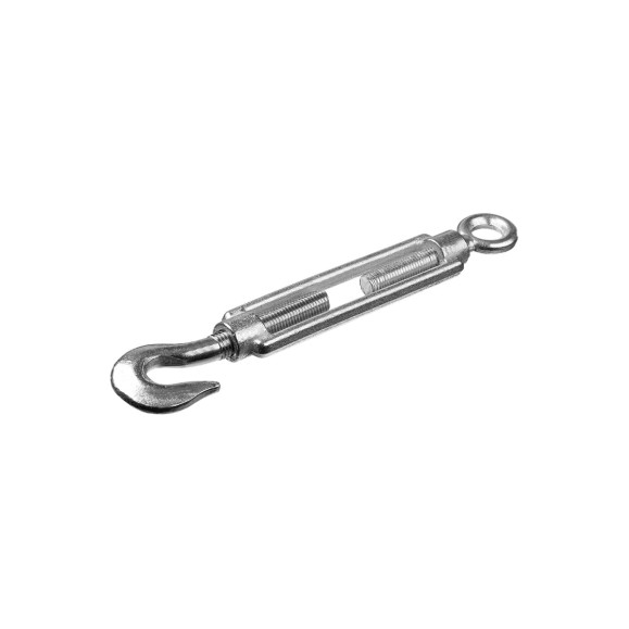 Талреп STAYER DIN 1480, крюк-кольцо, М20, 1 штука, оцинкованный 30515-20