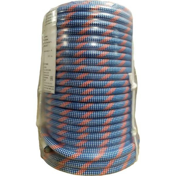 Веревка АзотХимФортис Fortis Static ВВС 48-ми прядная,12 мм, 50 м 71811
