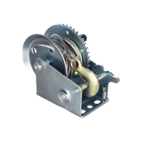 Ручная барабанная лебедка TOR TOR ЛФ-1200 (FD) г/п 0,5 т, длина троса 10 м 113051