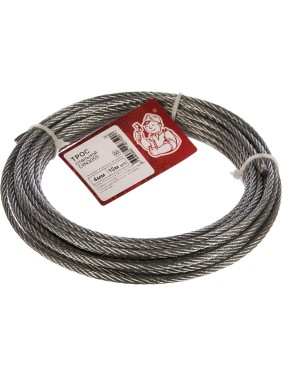 Стальной трос Стройбат DIN 3055 4мм 10м 2519404-1/ 249460