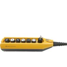 Пульт управления Emas 7-ми кнопочный, с ключом, 2 скорости, 250 В, 4А PV7AC20B444