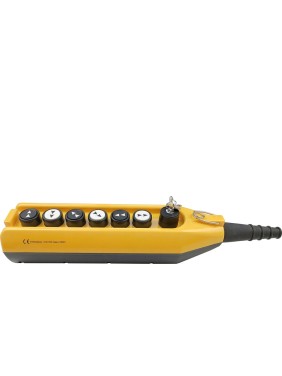 Пульт управления Emas 7-ми кнопочный, с ключом, 2 скорости, 250 В, 4А PV7AC20B444