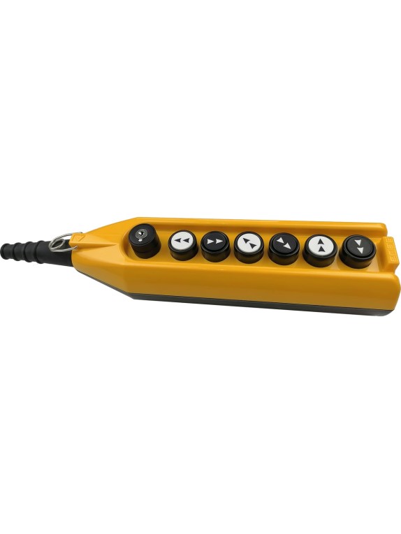 Пульт управления Emas 7-ми кнопочный, с ключом, 2 скорости, 250 В, 4А PV7AC20B444