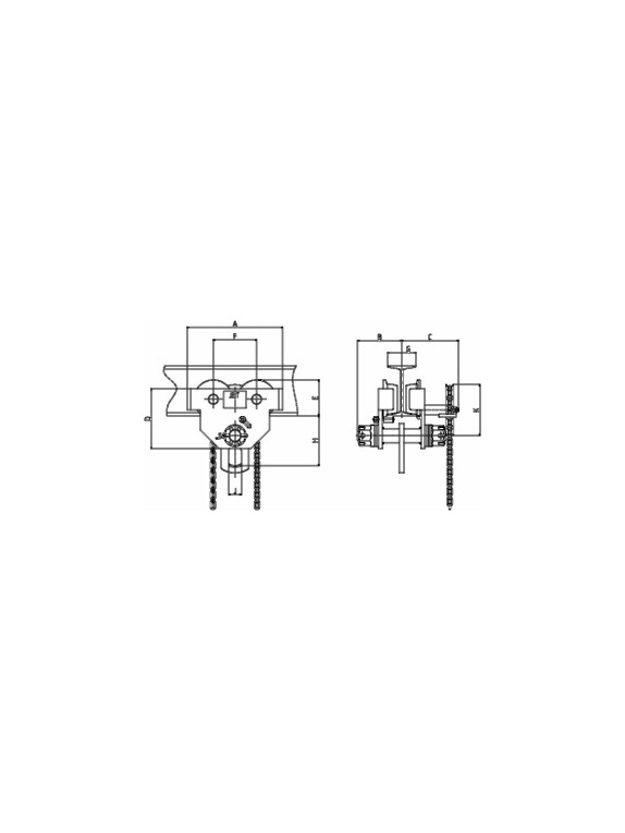 Подвижная каретка для тали Jet 0.5GT JE252205