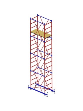 Вышка-тура Мега Мега-1М Н=6.3м 905
