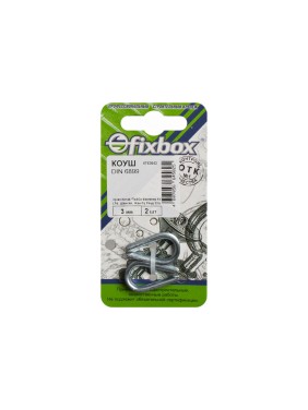 Коуш Fixbox DIN 6899 3 мм белый цинк 2 шт 029690
