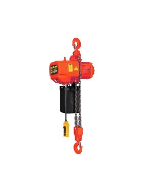 Цепная стационарная электрическая таль OCALIFT 02-02s г/п 2 тонны, высота 6м, на крюке, 380в OCA0202SN6m