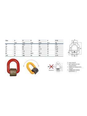 Приварная петля Ромек Т8 8.0 тн TY022355 2000000135397