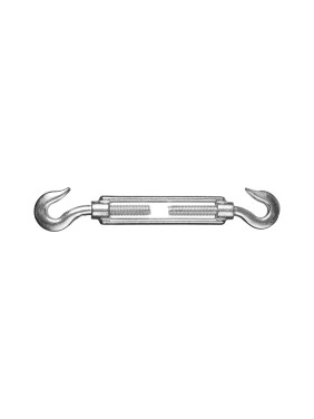 Талреп STAYER DIN 1480, крюк-крюк, М6, 15 шт, оцинкованный, 30525-06