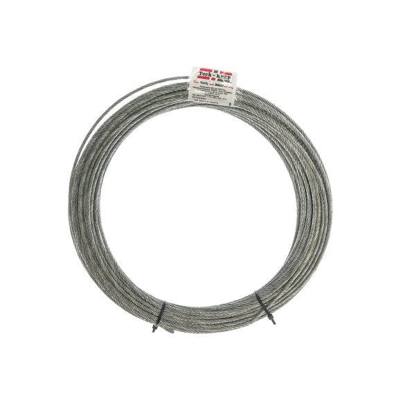 Стальной трос для растяжки DIN 3055, 3 мм, 30 м Tech-Krep 127846