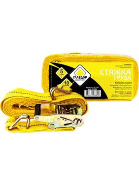 Стяжка груза ГЛАВДОР GL-341, 5 т, 50 мм х 10 м 52356
