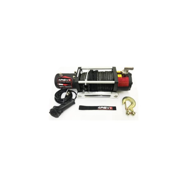 Автомобильная лебедка 4REVO SRX 12000 lbs 12В, синтетический трос 4R-W123B-12