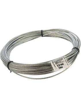 Стальной трос для растяжки DIN 3055, 3 мм, 20 м Tech-Krep 127933