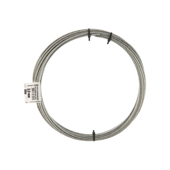 Стальной трос для растяжки Tech-Krep DIN 3055 3 мм, 10 м 127845