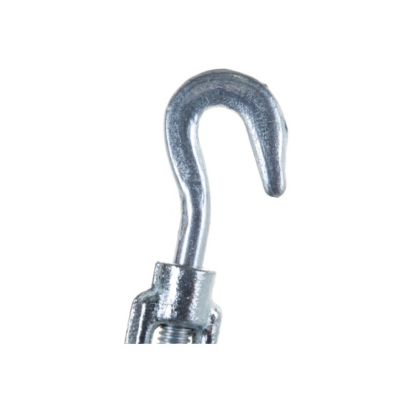 Талреп STAYER DIN 1480, крюк-кольцо, М6, 15 шт, оцинкованный, 30515-06