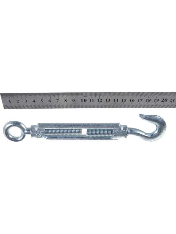 Талреп STAYER DIN 1480, крюк-кольцо, М12, 4 шт, оцинкованный, 30515-12