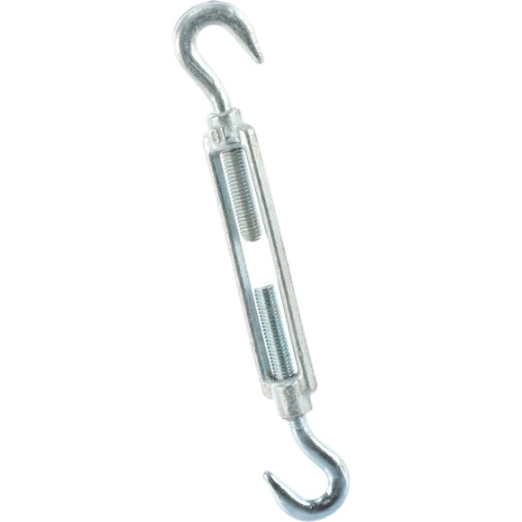 Талреп STAYER DIN 1480, крюк-крюк, М10, 6 шт, оцинкованный, 30525-10