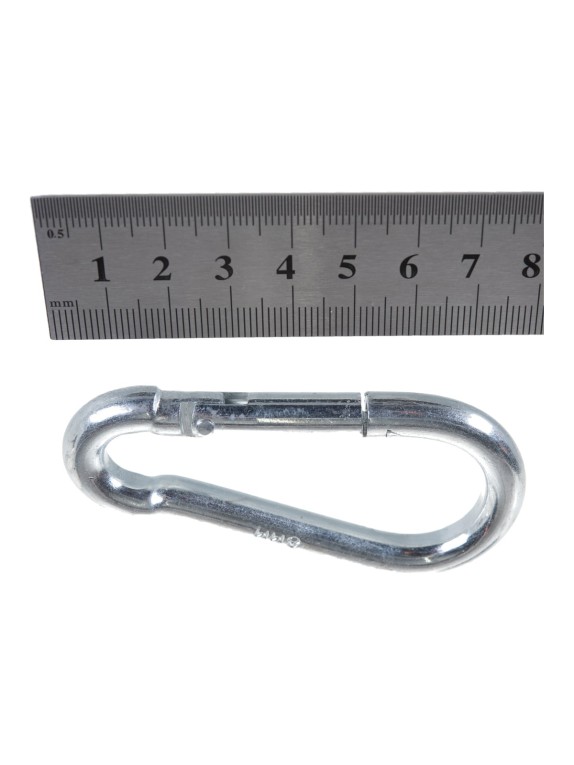 Карабин ЗУБР DIN 5299С, 8мм, 1 шт, оцинкованный, 304546-08