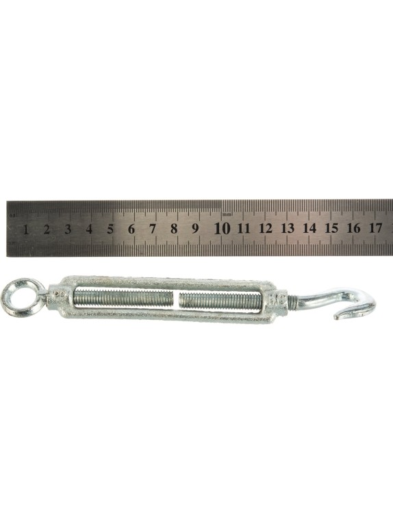 Талреп STAYER DIN 1480, крюк-кольцо, М8, 10 штук, оцинкованный 30515-08