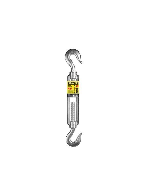 Талреп крюк-крюк STAYER DIN 1480, М24 30525-24