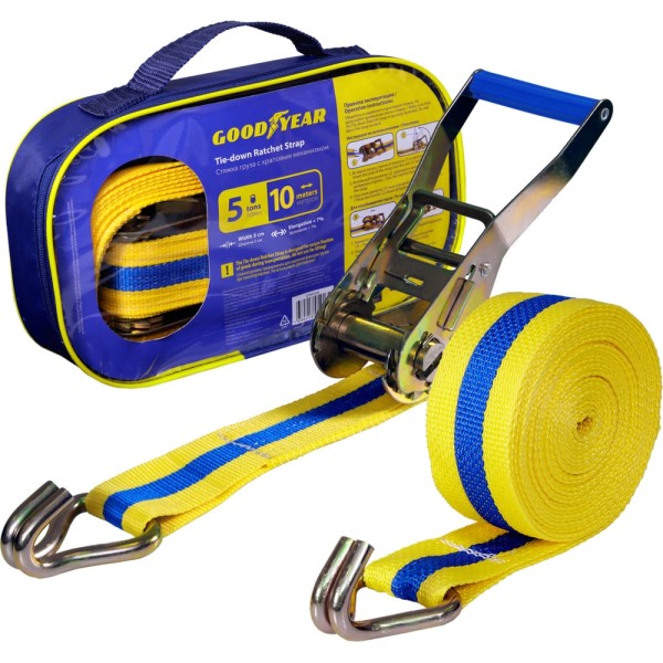 Стяжка груза с храповым механизмом Goodyear 5 т, 10 м GY005207