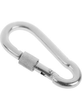 Монтажный карабин с фиксатором TUNDRA krep, DIN 5299D, 13х160 мм, оцинкованный 2614991