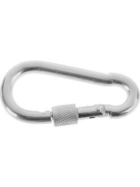 Монтажный карабин с фиксатором TUNDRA krep, DIN 5299D, 13х160 мм, оцинкованный 2614991