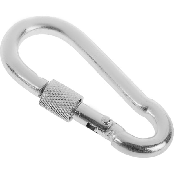 Монтажный карабин с фиксатором TUNDRA krep, DIN 5299D, 8х80 мм, оцинкованный 2614986