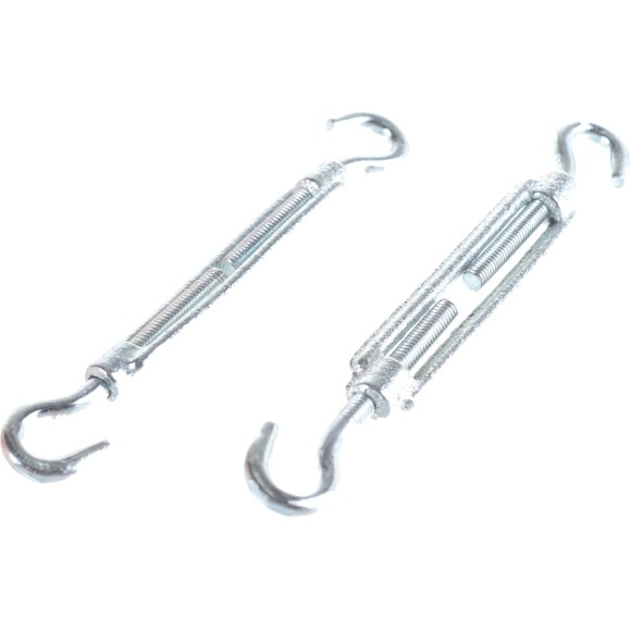 Талреп STAYER DIN 1480, крюк-крюк, М6, 15 шт, оцинкованный, 30525-06