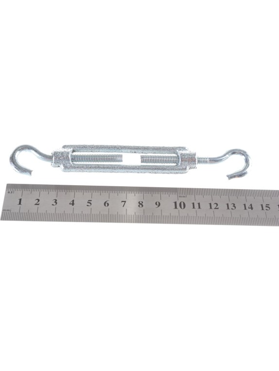 Талреп STAYER DIN 1480, крюк-крюк, М6, 15 шт, оцинкованный, 30525-06