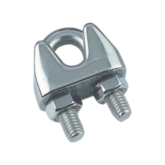 Зажим для троса с 2 гайками FIXATOP М6 нерж. сталь А4, ART 8248, блистер, 4 шт. 00000054002 Зажим для троса с 2 гайками FIXATOP М6 нерж. сталь А4, ART 8248, блистер, 4 шт. 00000054002
