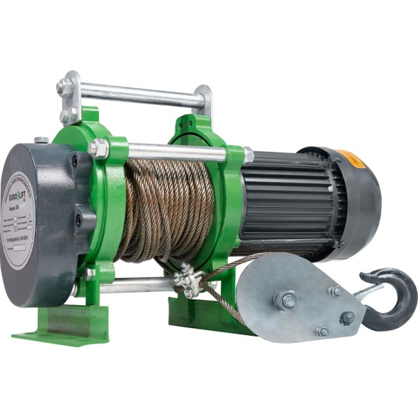 Лебедка электрическая (500/1000кг, 30/15м, U=220v, P1, 50HZ) EURO-LIFT KCD 00019835