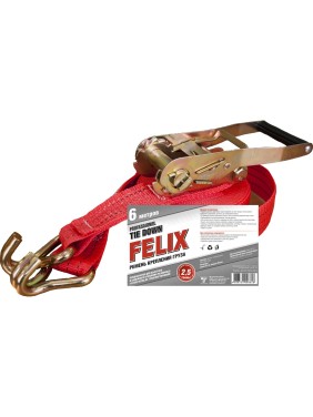 Стяжка крепления груза FELIX крюк, 6 м, 2.5 т 411040054