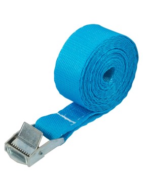 Ремень для крепления груза FIT пряжка с фиксатором, лента 25 мм x 2,5 м, 250 кг 64913