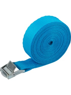 Ремень для крепления груза FIT пряжка с фиксатором, лента 25 мм x 5 м, 250 кг 64914