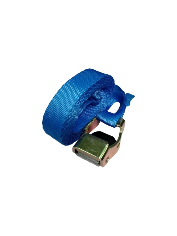 Стяжной ремень с пружинным замком UVE 600 daN, 3 м, 25 мм, синий RS-25-600-3-blue