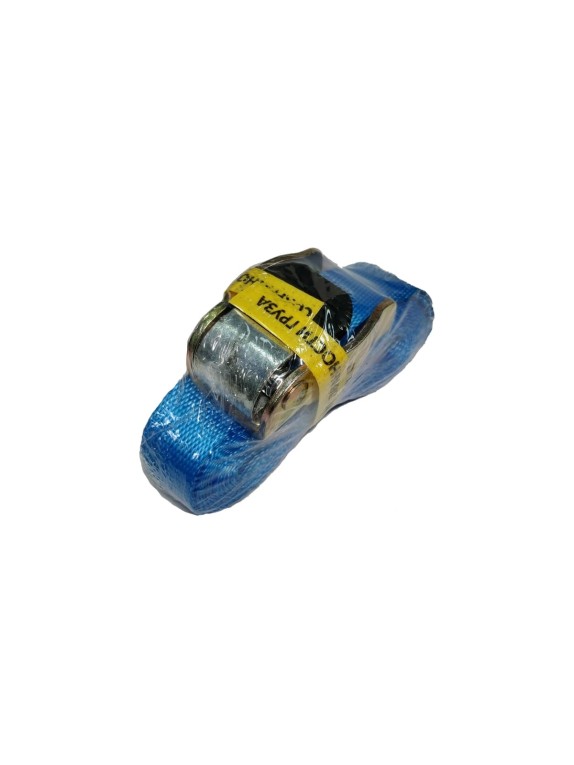 Стяжной ремень с пружинным замком UVE 600 daN, 3 м, 25 мм, синий RS-25-600-3-blue