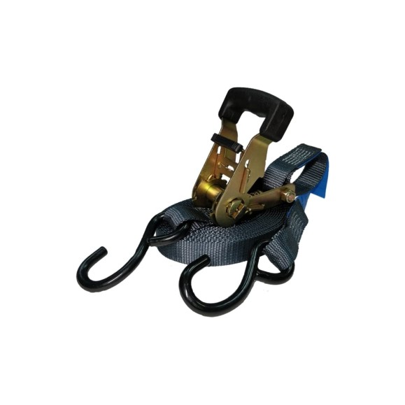 Стяжной ремень UVE 0,75/1,5 т, 4 м, 25 мм, S-крюк, ERGO RS2-25-1500-4-ergo