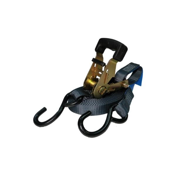 Стяжной ремень UVE 0,75/1,5 т, 4 м, 25 мм, S-крюк, ERGO RS2-25-1500-4-ergo